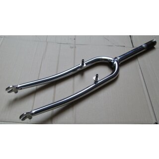 Acor 26" Starrgabel, CrMo, 1 1/8", Schaft mit Gewinde, 23cm/6,5cm, silber chrom, NEU, OVP