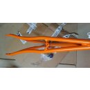 Cust-Tec Rennrad-Rahmen, Aero, orange, 62cm, für...