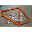 Cust-Tec Rennrad-Rahmen, Aero, orange, 62cm, für integrierten Steuersatz, NEU