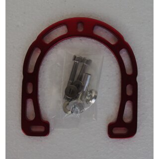 Brakebooster, alloy, incl. bolts, red, NEW