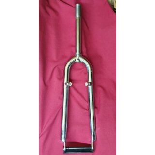 Acor Bigfork Gabel, CrMo, 1 1/8", Schaft mit Gewinde, 23cm/6,5cm, silber chrom, NEU