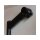 CrMo Vorbau, 1" Standard, ca. 115mm, 25°, integrierte Zugführung, schwarz glänzend, NEU