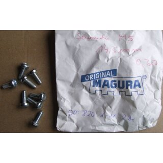 Magura Schraube M5 x 14,5mm, silber, Sechskant, NEU