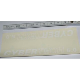 Cybertech 5.0 Rahmendekor,190x20mm, weiße Buchstaben, 2er-Set, NEU