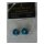 Shogun Power Plugs Lenkerstopfen, Alu, verschraubbar, 16g, blau, NEU, OVP