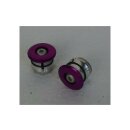 Shogun Power Plugs Lenkerstopfen, Alu, verschraubbar, 16g, purple, NEU