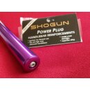 Shogun Power Plugs Lenkerstopfen, Alu, verschraubbar, purple, NEU