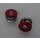 Shogun Power Plugs Lenkerstopfen, Alu, verschraubbar, rot, NEU, OVP