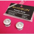 Shogun Power Plugs Lenkerstopfen, Alu, verschraubbar,...