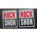 Rock Shox R Aufkleber, 70x80mm, weiß/schwarz, Paar,...
