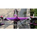 Shogun Dynax MTB Lenker, Alu, 560mm, purple, weißer Schriftzug, nur 130g, inkl. Endstopfen, NEU