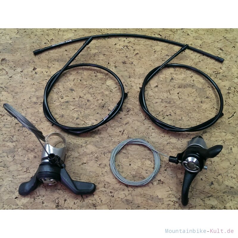 Suntour Command Accushift Plus Shifter SL-CD00-R7U, 3/7fach, NEU Inkl Zuege Aussenhuellen