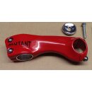 3ttt Mutant Rennrad Vorbau, 1" / 1 1/8" Ahead, 100mm, rot, inkl. Ahead-Cap, NEU