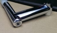 3ttt Chromix CrMo Vorbau, 1" Standard, 100mm, 0°, 25,4mm Lenkerklemmung, silber chrom, NEU