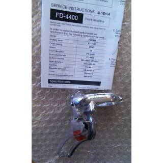 Shimano Tiagra FC-4400 Umwerfer, 2x9-fach, silber, 31,8mm, DP, NEU