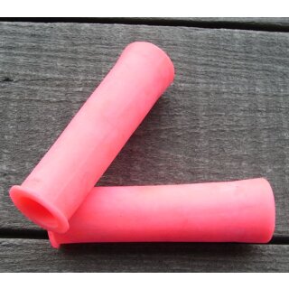 MTB Gummi-Griffe, Made in Italy, Paar, Lagerspuren, Neon-Pink, NEU