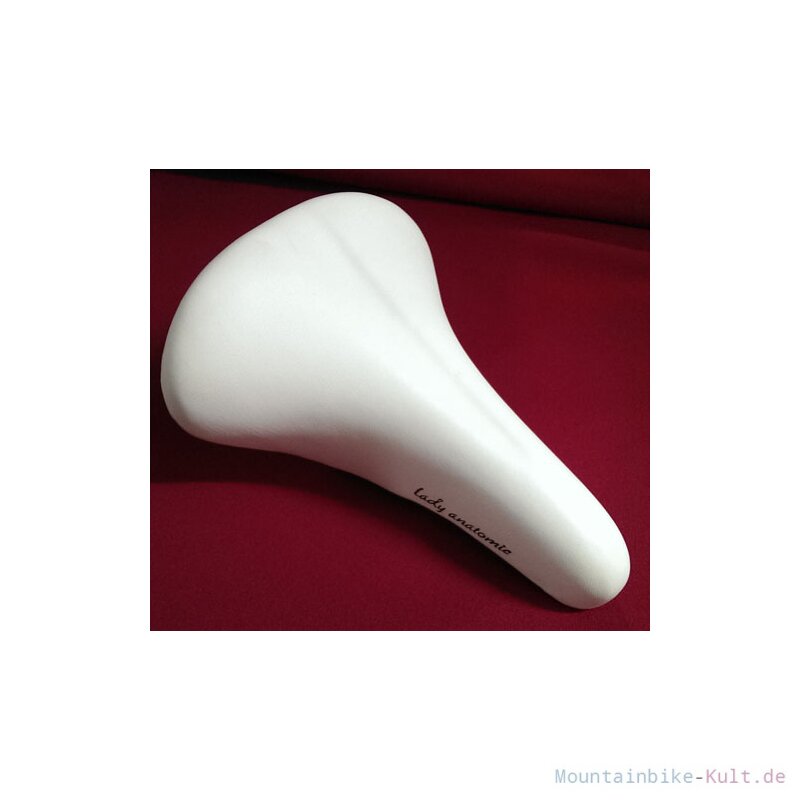 Selle Italia Lady Anatomic – Femme – Vintage 1980 – 347g – Blanche (occasion)
