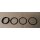 Shogun Alu Spacer, 31,8mm, 1 1/4", 4er-Set (8/4/2/1mm), schwarz, NEU