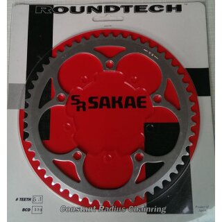 Sakae Roundtech Rennrad Kettenblatt, 53 Zänne, 130mm Lochkreis, NEU