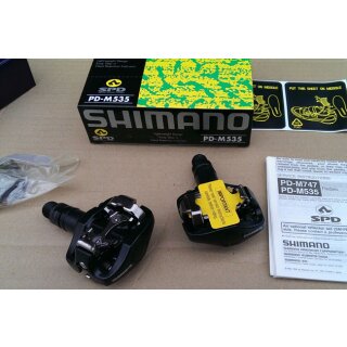 Shimano PD-M535 SPD-Clickpedale, inkl. Cleats, schwarz, NEU