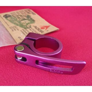 Acor Sattelklemme und Spanner, 28,6mm, purple