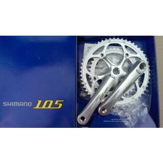 Shimano 105 FC-5501 Kurbeln, 39/53Z, 170mm, Octalink, silber, NEU