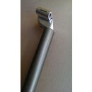 Kalloy Rennrad Sattelstütze, 27,2mm, 300mm, titan-grau, mit Markierungen, NEU