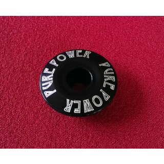 Pure Power Ahead-Cap / Steuersatzkappe, Alu, 1 1/8", schwarz, NEU