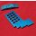 Shogun Chain Suck Eliminator Anti Chainsuck-Platte, CNC-gefräßt, blau, ohne Schrauben, NEU