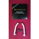 Shogun Powerbar Ergo Barends, CrMo, kurz, titan-Finish, NEU