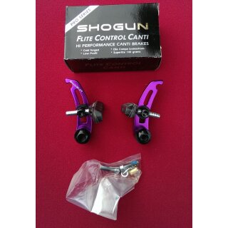 Shogun Flite Controls cantilever brakes, rear, purple, NEW