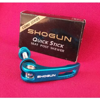 Shogun Quick Stick Sattelstützenspanner, CrMo, blau, NEU, OVP