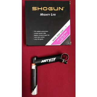 Shogun Mighty Lite Vorbau, CrMo, 1", 135mm, 10° schwarz, NEU