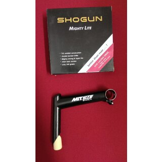 Shogun Mighty Lite Vorbau, CrMo, 1 1/8", 150mm, 10° schwarz, NEU