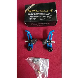 Shogun Flite Controls Cantilever-Bremsen, Paar, vorne, blau, NEU