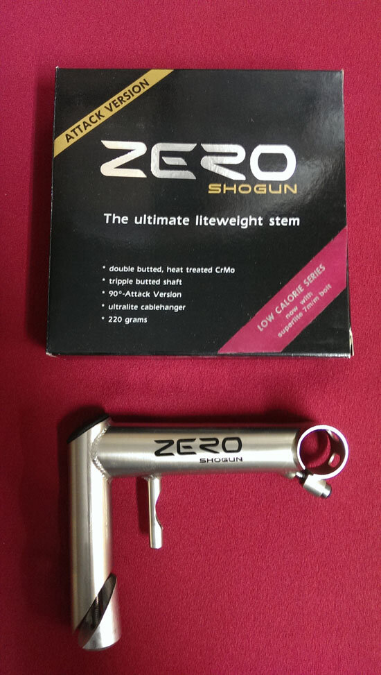 Shogun Zero CrMo Vorbau, 1 1/4“, 150mm, 0°, inkl. Bremszuggegenhalter