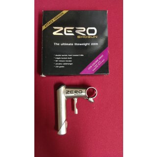 Shogun Zero CrMo Vorbau, 1 1/8“, 80mm, 0°, inkl. Bremszuggegenhalter, titan-Finish, NEU