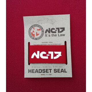 NC-17 Headset Seal Steuersatz-Schutz, Neopren, made in USA, rot, NEU