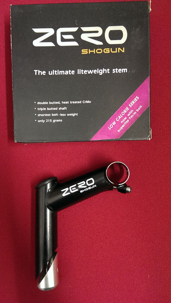 Shogun zero avancorpo, CrMo, 1 1/4, 150mm, 10 °, Titanio-finish, NUOVO