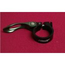 Xtasy Sattelstützen-Klemmschelle mit Schnellspanner, 34,9mm, schwarz/grün, NEU