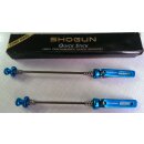 Shogun Quick Stick Titanium Schnellspanner, Vorderrad+Hinterrad, blau, NEU
