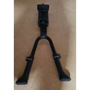 Alu Zweibeinständer, verstellbar, schwarz, NEU
