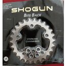 Shogun Bite Back Stahl MTB Kettenblatt, 74mm Lochkreis, 26 Zähne, silber/Edelstahl, NEU