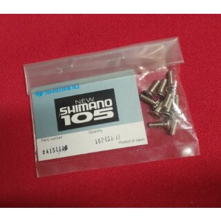 Shimano 105 Schrauben für Befestigung der Pedalhaken der Shimano 105 PD1050/1055 Pedale, 10er Pack, NEU