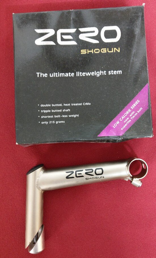 Shogun Zero CrMo Vorbau, 1“, 150mm, 10°, titan-Finish, NEU, 33,99