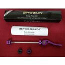 Shogun Flex Fighter Schnellspanner, für Federgabeln, Alu mit CrMo-Achse, vorne, purple, NEU, OVP