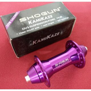 Shogun Kamikaze Vorderrad-Nabe, SKF-Industrielager, Alu, purple, 32 Loch, NEU