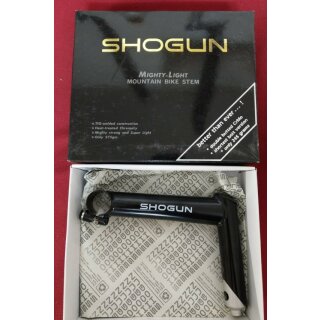 Shogun Mighty Lite Vorbau (nur Shogun-Schriftzug), CrMo, 1 1/8, 150mm, 10° schwarz, NEU