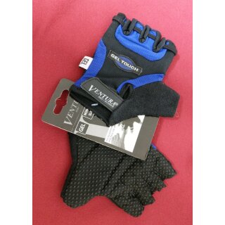 Ventura Gel Handschuhe, Kurzfinger, schwarz/blau, M, NEU