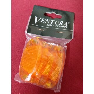 Ventura Speichenreflektoren, 4er-Set, orange, NEU